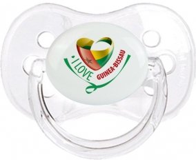 I Love Guinea-Bissau Sucette Cerise Transparent classique