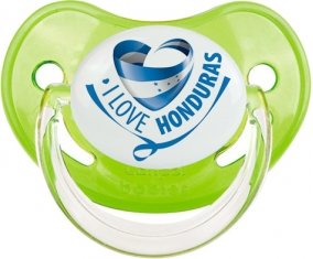 I Love Honduras Sucette Physiologique Vert classique