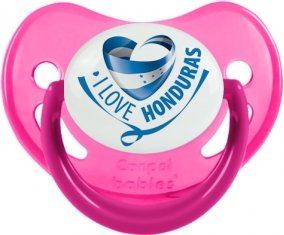 I Love Honduras Sucette Physiologique Rose phosphorescente