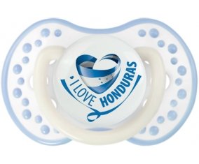 I Love Honduras Sucette LOVI Dynamic Blanc-cyan classique
