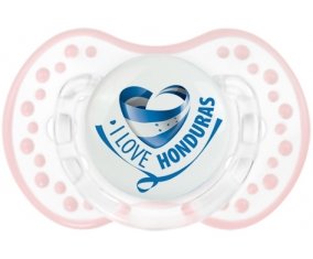 I Love Honduras Sucette LOVI Dynamic Retro-blanc-rose-tendre classique