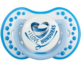 I Love Honduras Sucette LOVI Dynamic Blanc-bleu phosphorescente