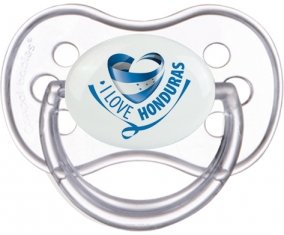 I Love Honduras Sucette Anatomique Transparente classique