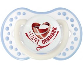 I Love Denmark Sucete LOVI Dynamic Blanc-cyan classique