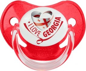 I Love Georgia Sucete Physiologique Rouge à paillette