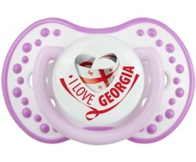 I Love Georgia Tétine LOVI Dynamic Blanc-mauve classique