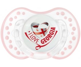 I Love Georgia Tétine LOVI Dynamic Retro-blanc-rose-tendre classique