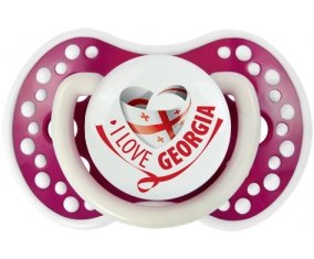 I Love Georgia Tétine LOVI Dynamic Fuchsia phosphorescente