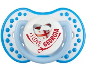 I Love Georgia Tétine LOVI Dynamic Blanc-bleu phosphorescente