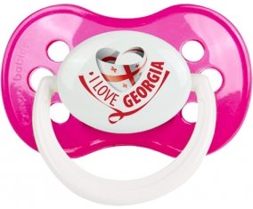I Love Georgia Sucette Anatomique Rose foncé classique