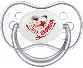 I Love Georgia Sucette Anatomique Transparente classique