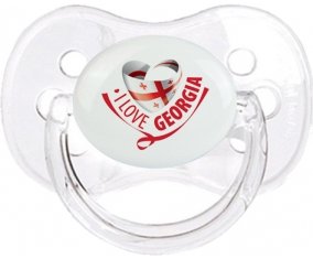 I Love Georgia Sucette Cerise Transparent classique