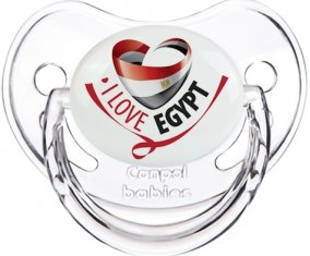 I Love Egypt Sucette Physiologique Transparent classique