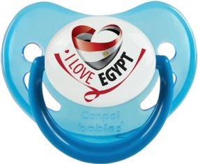 I Love Egypt Sucette Physiologique Bleue phosphorescente