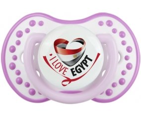 I Love Egypt Sucette LOVI Dynamic Blanc-mauve classique