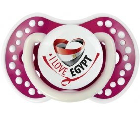 I Love Egypt Sucette LOVI Dynamic Fuchsia phosphorescente