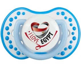 I Love Egypt Sucette LOVI Dynamic Blanc-bleu phosphorescente