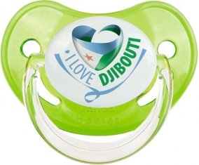 I Love Djibbouti Sucette Physiologique Vert classique