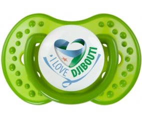 I Love Djibbouti Sucette LOVI Dynamic Vert classique