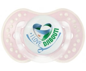 I Love Djibbouti Sucette LOVI Dynamic Retro-rose-tendre classique