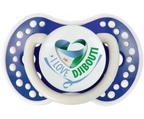 I Love Djibbouti Sucette LOVI Dynamic Bleu-marine phosphorescente