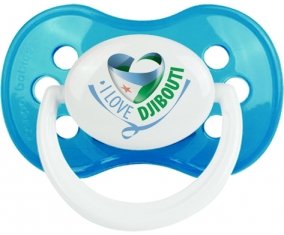 I Love Djibbouti Sucette Anatomique Cyan classique