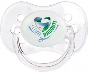 I Love Djibbouti Tétine Cerise Transparent classique