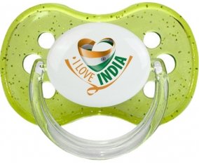 I Love India Sucete Cerise Vert à paillette