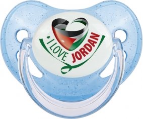 I Love Jordan Sucete Physiologique Bleue à paillette