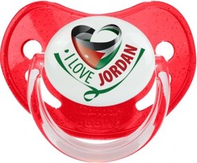 I Love Jordan Sucete Physiologique Rouge à paillette