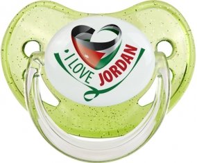 I Love Jordan Sucete Physiologique Vert à paillette