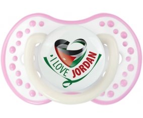 I Love Jordan Tétine LOVI Dynamic Blanc-rose phosphorescente