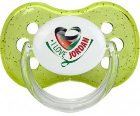 I Love Jordan Sucette Cerise Vert à paillette