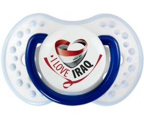 I Love Iraq Sucette LOVI Dynamic Marine-blanc-bleu classique
