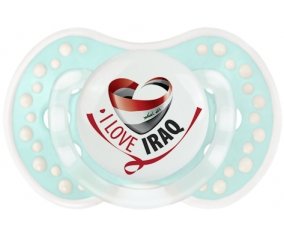 I Love Iraq Sucette LOVI Dynamic Retro-turquoise-lagon classique