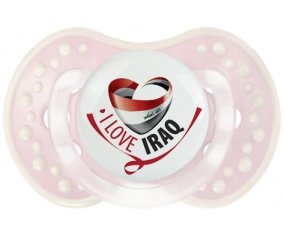 I Love Iraq Sucette LOVI Dynamic Retro-rose-tendre classique