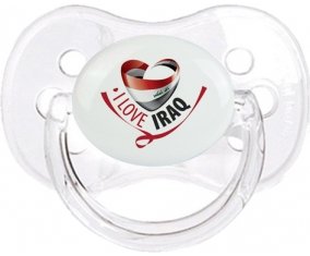 I Love Iraq Sucette Cerise Transparent classique