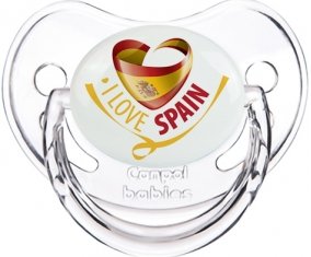 I Love Spain Sucette Physiologique Transparent classique