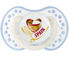 I Love Spain Sucette LOVI Dynamic Blanc-cyan classique