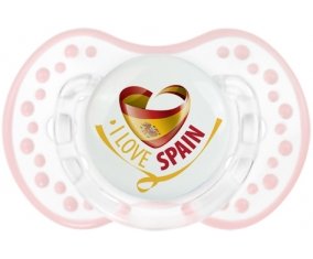 I Love Spain Sucette LOVI Dynamic Retro-blanc-rose-tendre classique