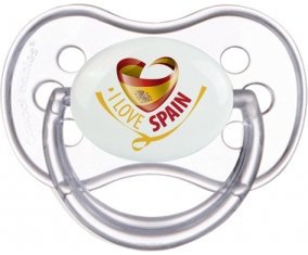 I Love Spain Sucette Anatomique Transparente classique