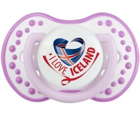 I Love Iceland Sucete LOVI Dynamic Blanc-mauve classique