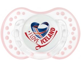 I Love Iceland Sucete LOVI Dynamic Retro-blanc-rose-tendre classique