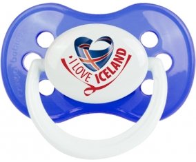 I Love Iceland : Sucette Anatomique personnalisée