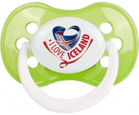 I Love Iceland Sucete Anatomique Vert classique