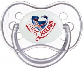 I Love Iceland Sucete Anatomique Transparente classique