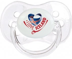 I Love Iceland Sucete Cerise Transparent classique