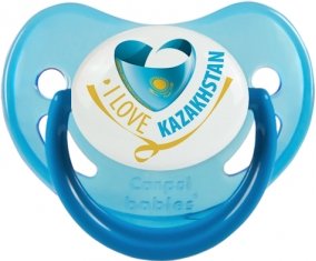 I Love Kazakhstan Sucette Physiologique Bleue phosphorescente