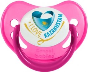 I Love Kazakhstan Sucette Physiologique Rose phosphorescente