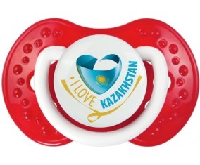 I Love Kazakhstan Sucette LOVI Dynamic Blanc-rouge classique